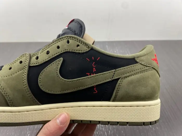 travis scott x air jordan 1 low og “black olive” 