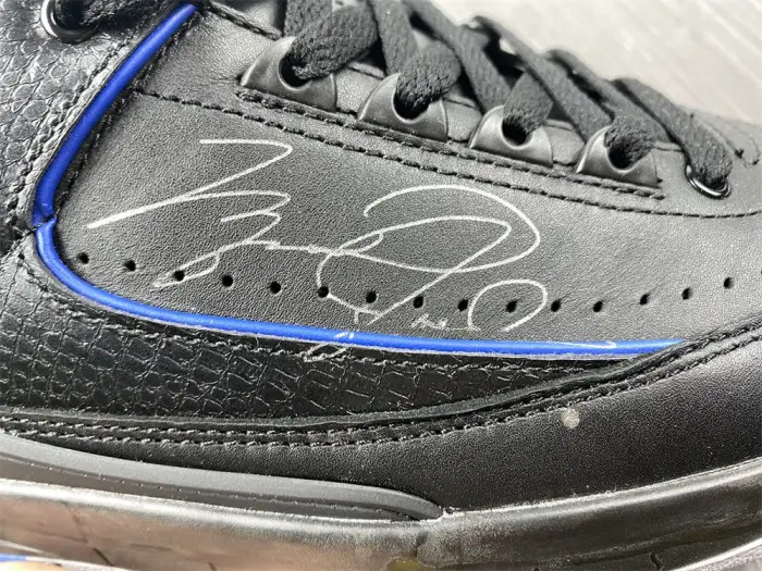 air jordan 2 retro low sp ofw black blue 
